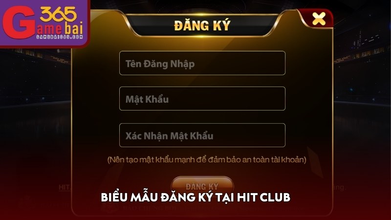 Biểu mẫu đăng ký tại HIT CLUB