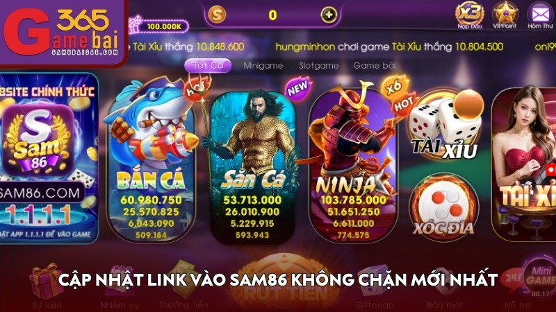 Cập nhật link vào SAM86 không chặn mới nhất