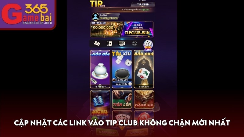Cập nhật các link vào TIP CLUB không chặn mới nhất