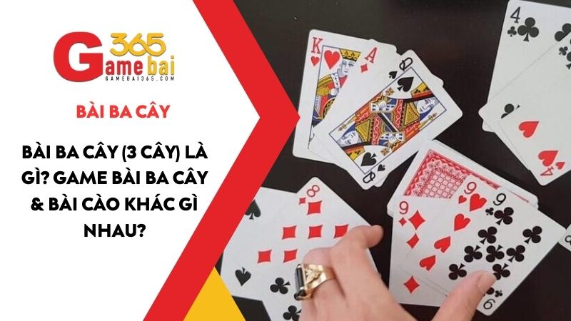 Bài Ba Cây (3 Cây) là gì? Game bài Ba Cây & Bài Cào khác gì nhau?