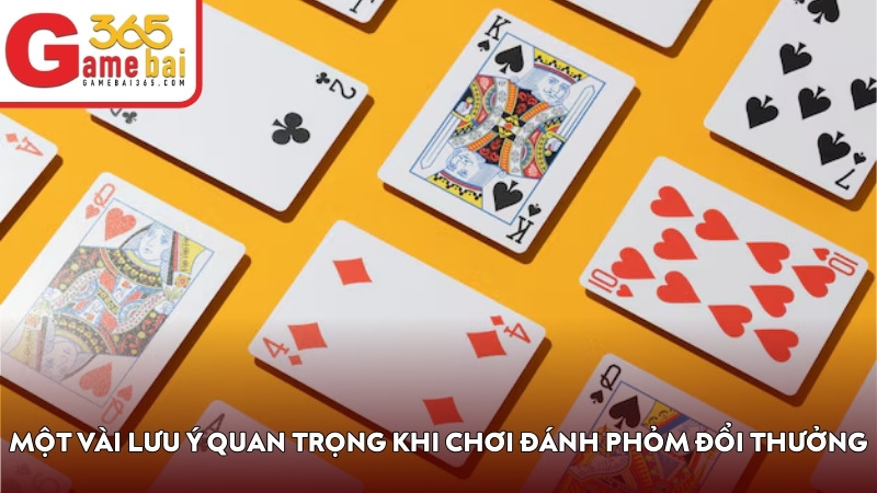 Một vài lưu ý quan trọng khi chơi đánh Phỏm đổi thưởng