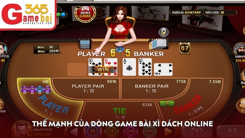 Thế mạnh của dòng game bài Xì Dách online